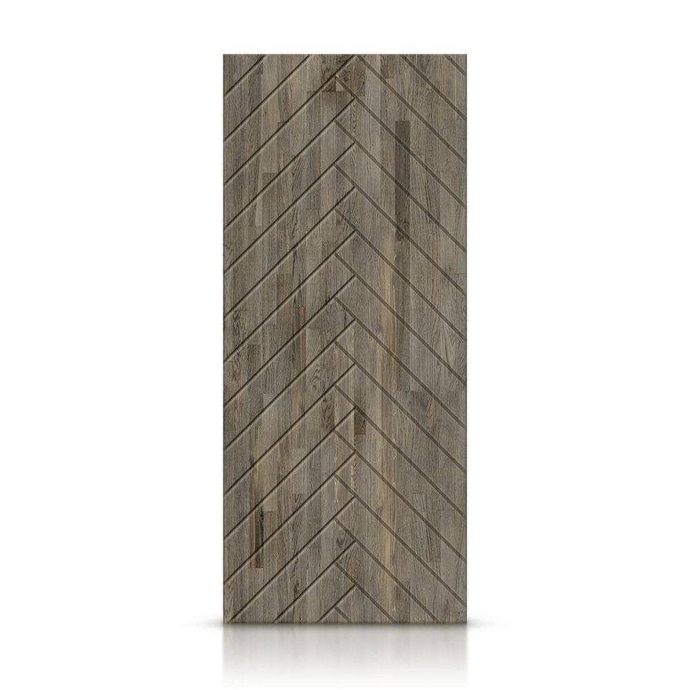 42 in. x 84 in. Hollow Core Weather Gray Stained Pine Wood Interior Door Slab price history on PriceWatchPro