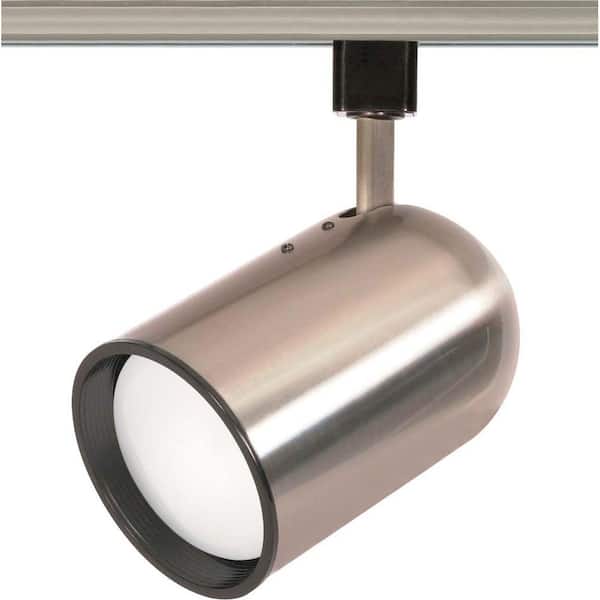 SATCO 1-Light R30 Brushed Nickel Bullet Cylinder Track Lighting Head