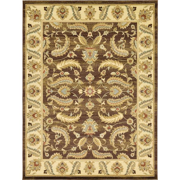 Unique Loom Voyage Hickory Brown 9' 0 x 12' 0 Area Rug