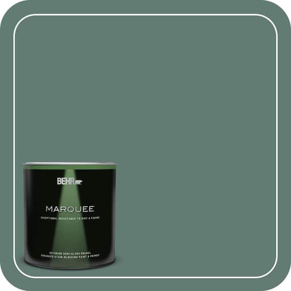 BEHR MARQUEE 1 qt. #S430-6 Forest Edge Semi-Gloss Enamel Exterior Paint & Primer