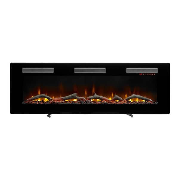 Dimplex Sierra 60 in. Wall/Built-in Linear Electric Fireplace in Black  SIL60 - The Home Depot