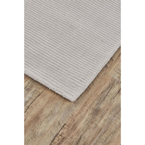 10 ft. x 13 ft. Gray Solid Color Area Rug
