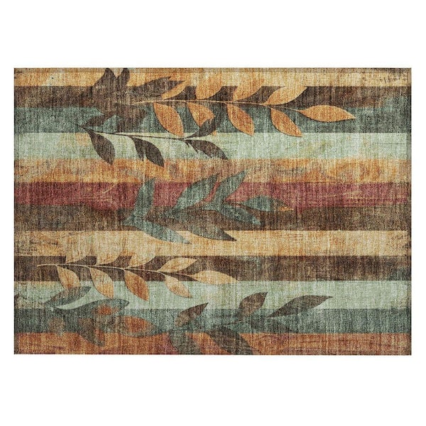 Chantille Machine Washable Indoor/Outdoor Abstract ACN1871 Wheat 2 ft. x 3 ft. Accent Rug