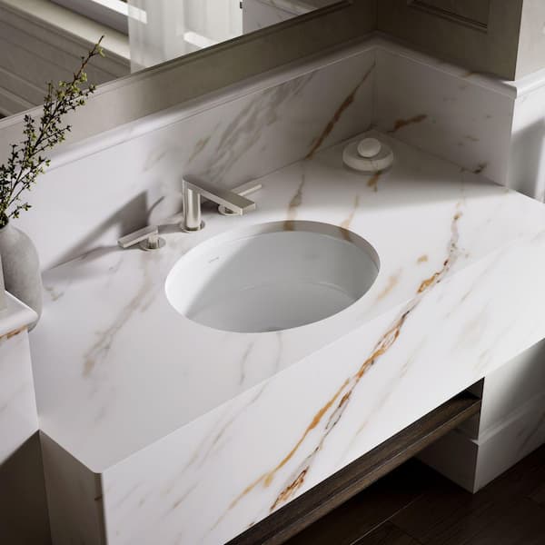 Verticyl 19.25 in. x 16 in. Undermount Bathroom Sink in White Vitreous China with