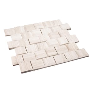 Regal Color-Manor Size-2 in. x 2 in. Mosaic pattern-Squares Polished Stone Mosaic Tile 5.95 sq. ft. Each