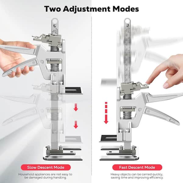 Labor Saving Arm Jack 2 Pack Load Capacity 440 Lbs Full Metal Furniture Jack Two Speed 2 - View #12