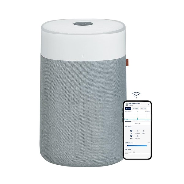 Blueair Blue Pure 211i Max HEPASilent Smart Air Purifier Extra-Large Room 14.4 in. x 22.7 in. x 14.4 in. Pleated Air Filter