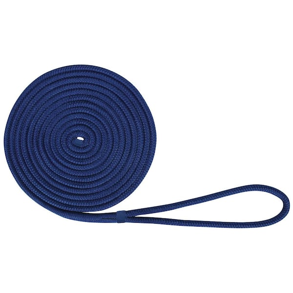 Extreme Max BoatTector Double Braid Nylon Dock Line - 1/2 in. x 20 ft.,  Royal Blue 3006.2120 - The Home Depot