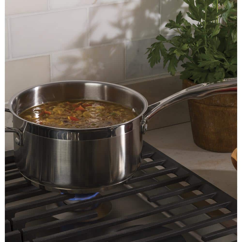 30" Stainless Steel 5-Burner Gas Cooktop with Cast Iron Grates