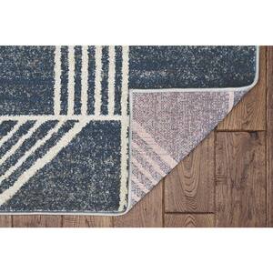 Lucia Blue Dimensions 3 ft. x 5 ft. Indoor/Outdoor Accent Rug