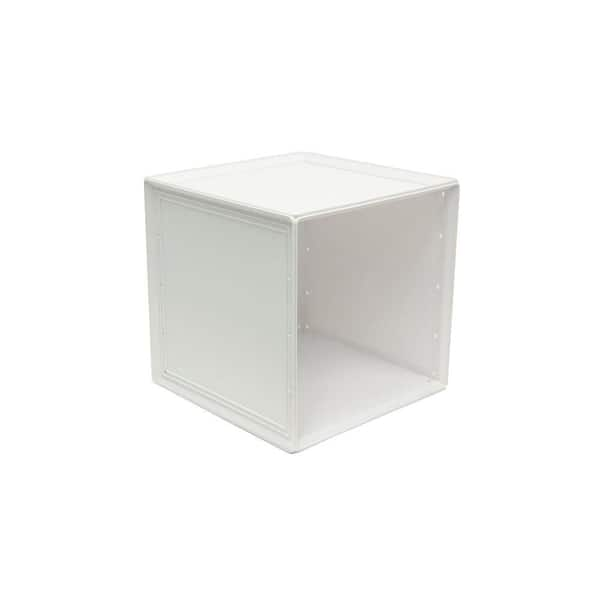 b+in 14.8 in. x 14.8 in. White Storage Cube (2-Pack)