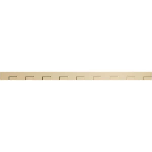 1 in. D x 5 in. W x 90 in. L Primed Polyurethane Panel Moulding
