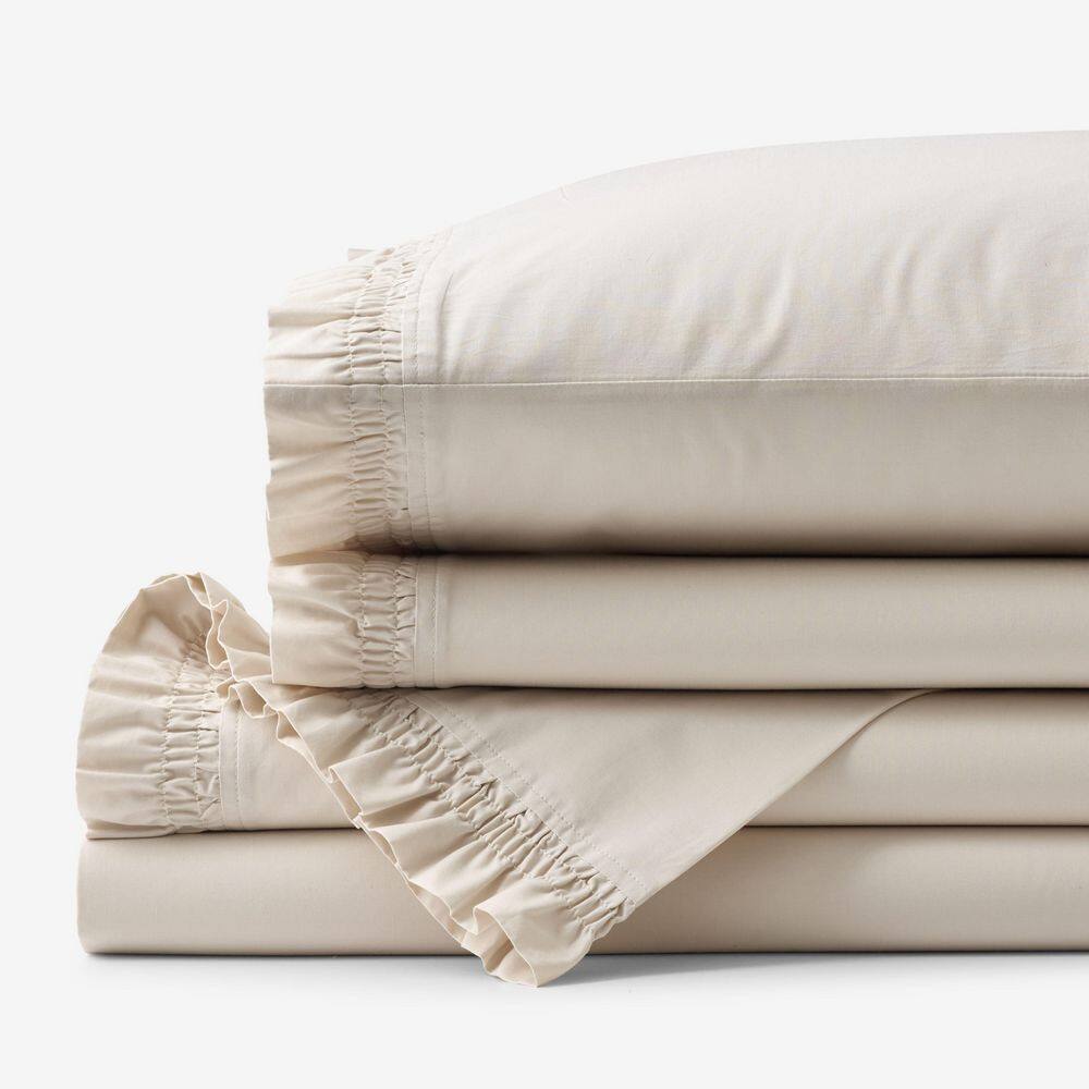 Company Cotton Ruffle Garment Wash Buff Full Sheet Set price history on PriceWatchPro