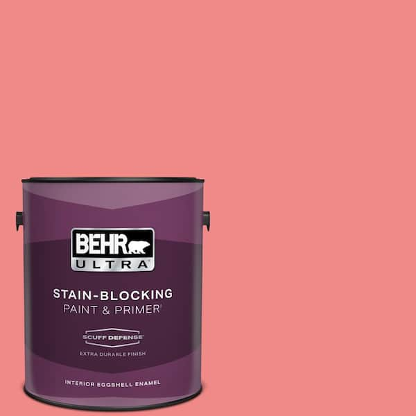 BEHR ULTRA 1 gal. #150B-5 Cheery Extra Durable Eggshell Enamel Interior Paint & Primer