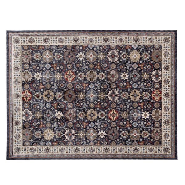 Earltown Navy 1 ft. 10 in. X 7 ft. Oriental Polyester Runner Rug