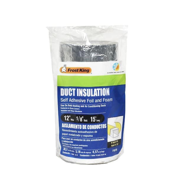 Frost King E/O 1 ft. X 1/8 in. x 15 ft. Self-Stick Foam/Foil Duct Insulation