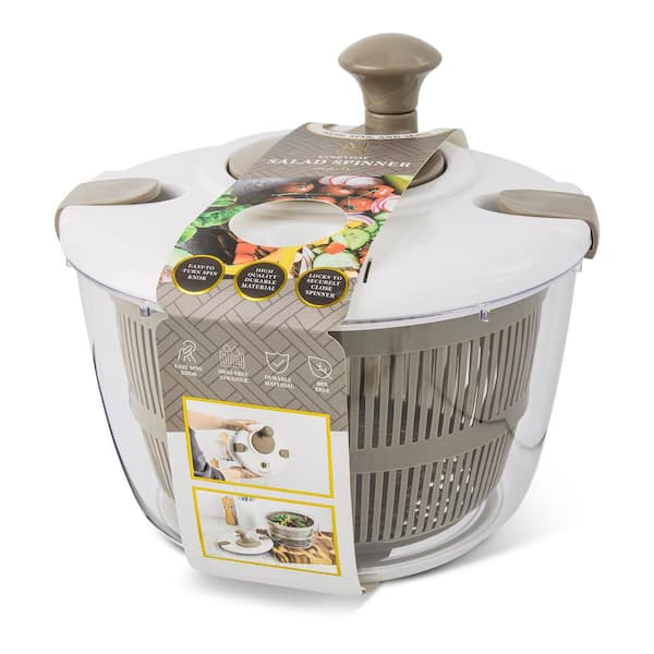 Taupe 5L Salad Spinner