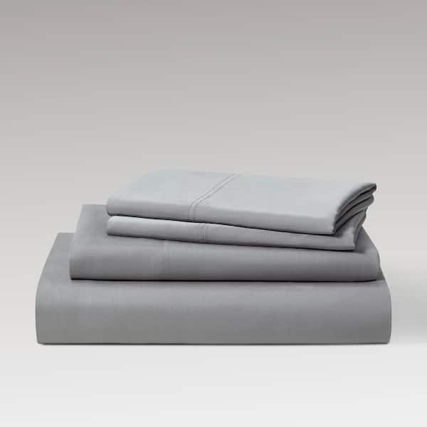 Kathy Ireland Solid 300TC 4-Piece Alloy Bamboo Queen Sheet Set