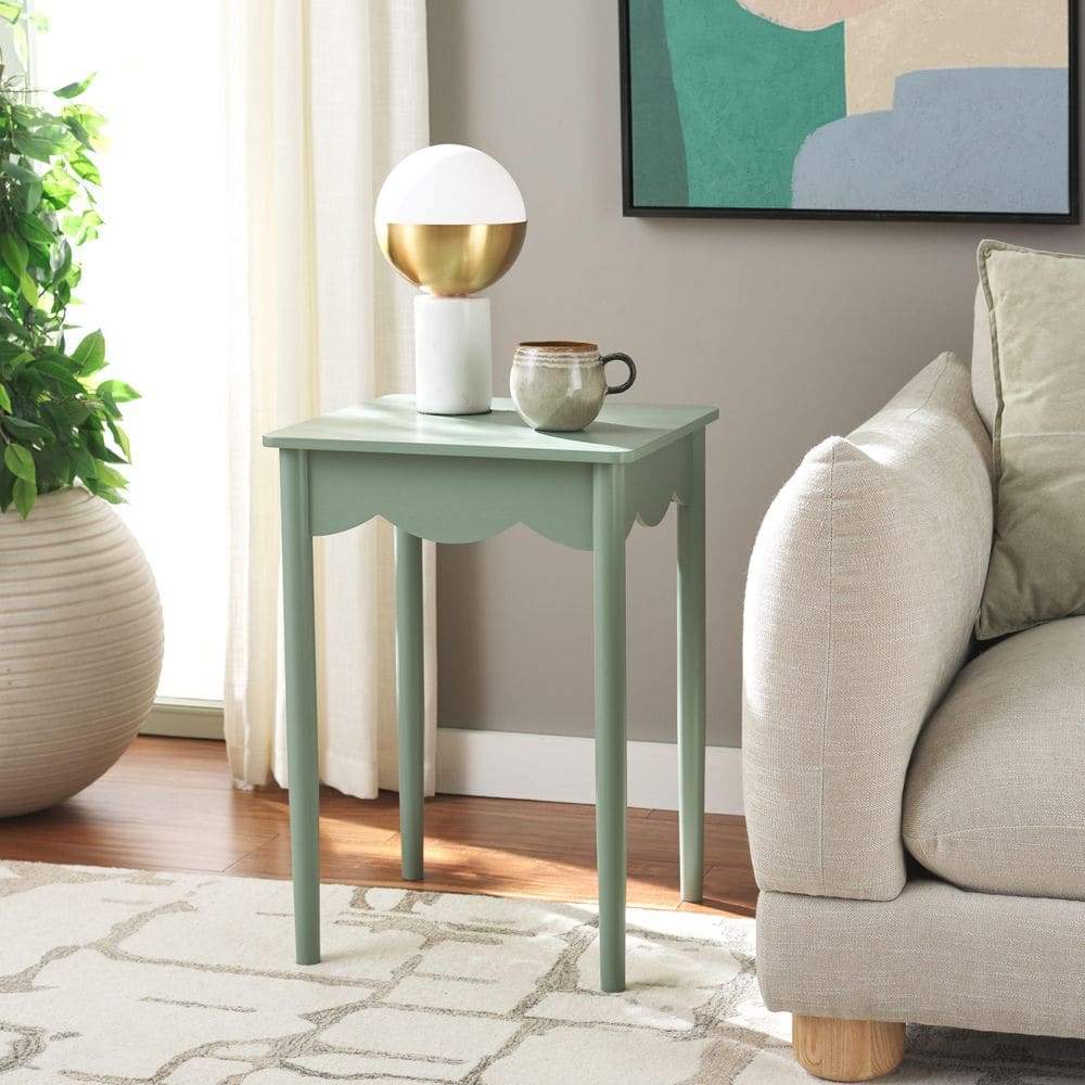 SAFAVIEH Paislyn 16.9 in. Sage Wood End Table ACC5734C - The Home
