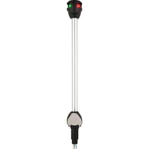 LightArmor Bi-Color LED Navigation Pole Light, 10 in. Straight With Task Light