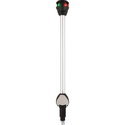 LightArmor Bi-Color LED Navigation Pole Light, 14 in. Straight With Task Light