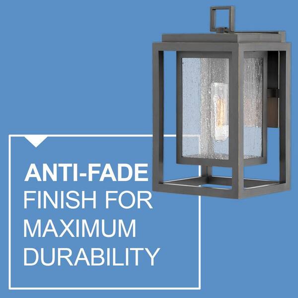HINKLEY - Republic 1-Light Oil Rubbed Bronze Hardwired Outdoor Wall Lantern Sconce