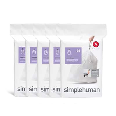 simplehuman Custom Fit Can Liners K 35 45L9 12G White Pack Of 240 - Office  Depot