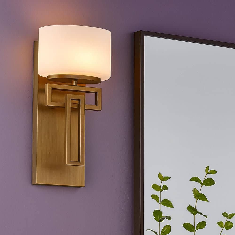 Lanza 7.25 in. 1 Light Brushed Bronze Vanity Light price history on PriceWatchPro
