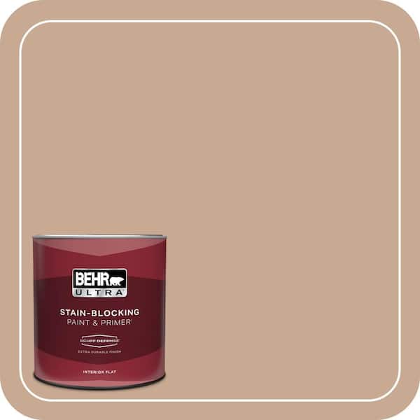 BEHR ULTRA 1 qt. #ECC-42-1 Fox Hill Extra Durable Flat Interior Paint & Primer