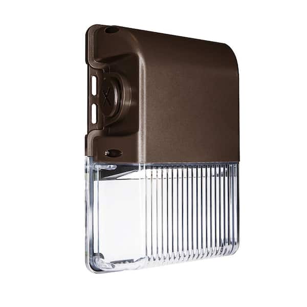 Pinegreen Lighting 200-Watt Equivalent Integrated LED Mini Wall Pack Light, 3500 Lumen 5000K Dusk to Dawn Outdoor Security Light
