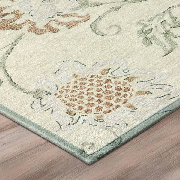 Chantille Machine Washable Indoor/Outdoor Abstract ACN3170 Cream 8 ft. x 10 ft. Area Rug