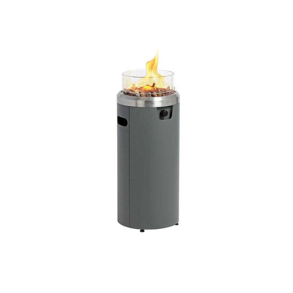 15 in. Round Gas Fire Pit, Patio Fireplace, Propane Fire
