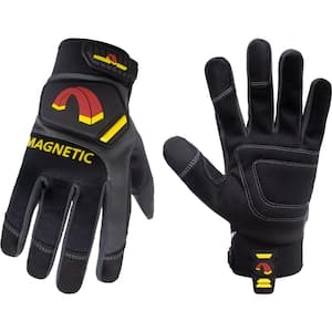 Pro Performance Work Glove with Integrated Magnetic Storage, Gray, X-Large