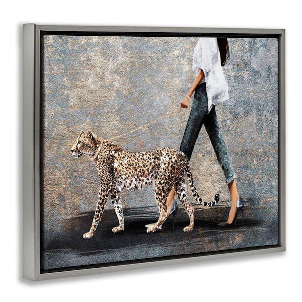 アート・デザイン・音楽 Vitra personalities 101 Photos Book XXL Stupell Industries Trendy Woman with Leopard by Svetlana