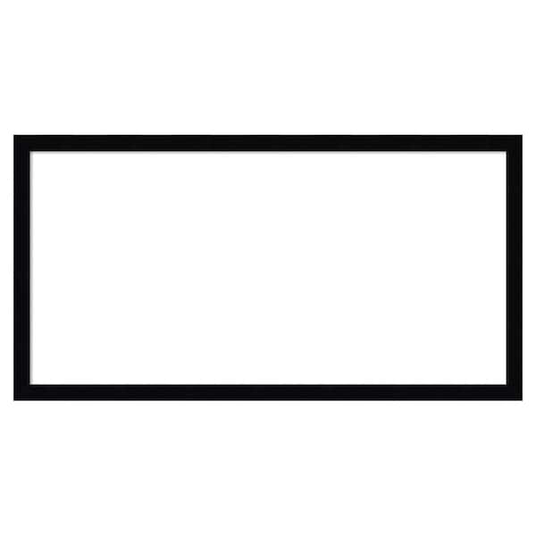 Svelte Noir Black 25 in. x 13 in. Wood Framed Dry Erase Magnetic Memo Board