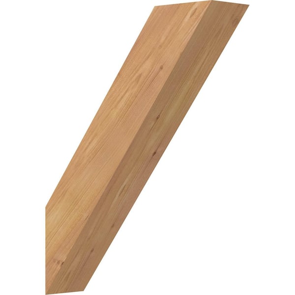 Ekena Millwork 3 1/2"W x 14"D x 18"H Traditional Smooth Knee Brace, Western Red Cedar