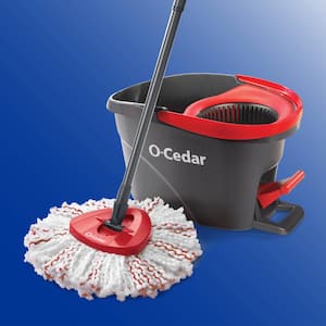 EasyWring Deep Clean Microfiber Spin Mop with Bucket System and 1 Extra Mop Head Refill
