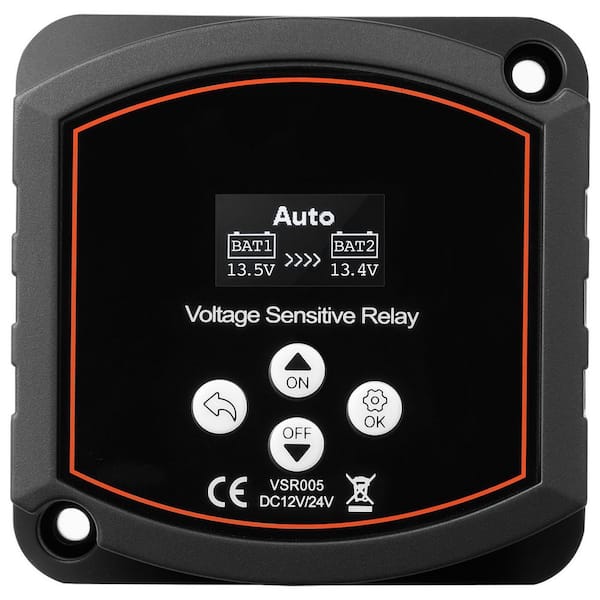 Dual Battery Isolator with Smart Battery Isolator, 12-Volt 300 Amp, Manual and Automatic VSR Voltage Sensitive Relay