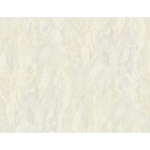 Casa Mia Veined Marble Beige and Green Paper Non - Pasted Strippable Wallpaper Roll (Cover 60.75 sq. ft.)