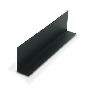 1 in. D x 2 in. W x 36 in. L Black Styrene Plastic 90° Uneven Leg Angle Moulding 12 Total Lineal Feet (4-Pack)