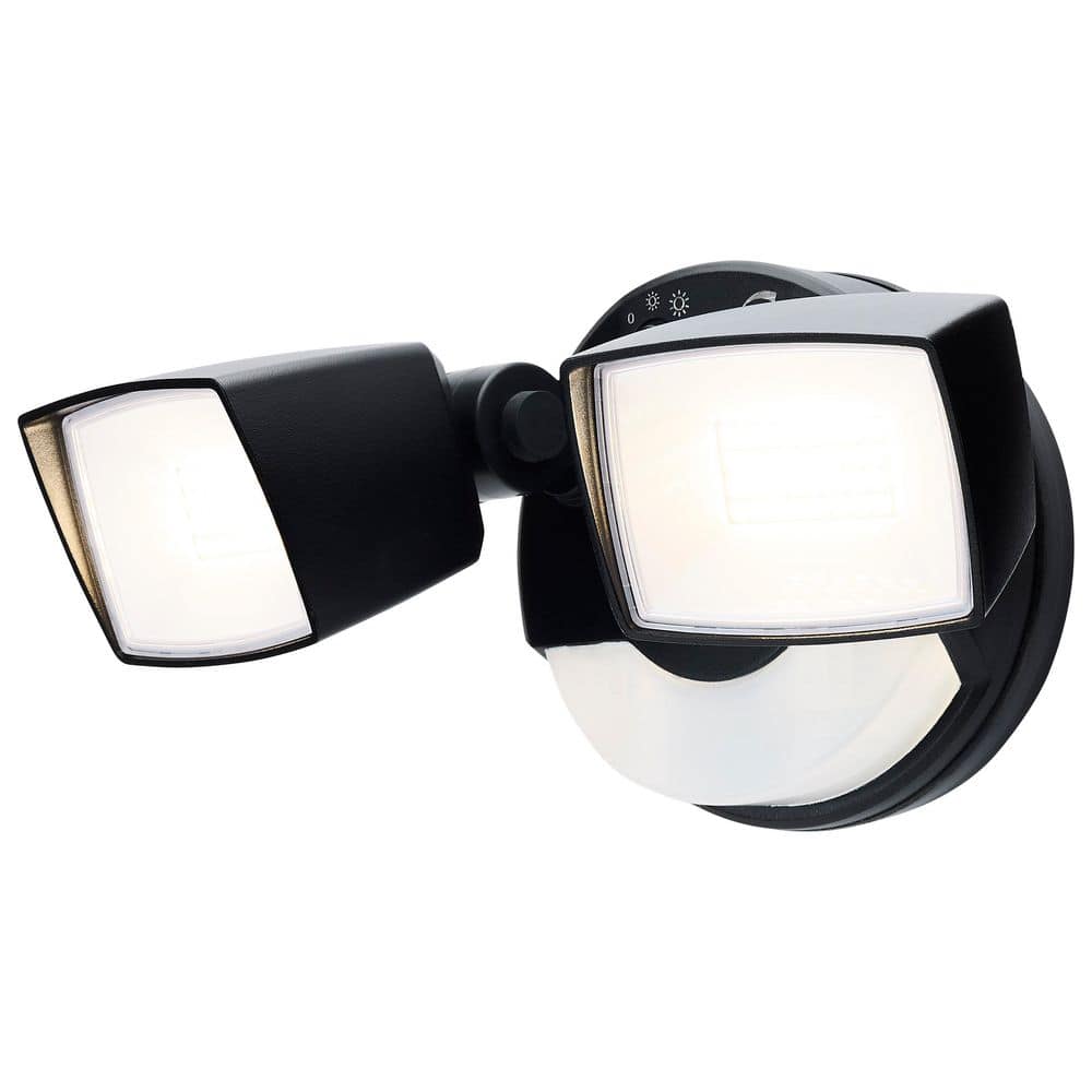 125-Watt Equivalent 3352 Lumen 103° Black Motion Sensing Integrated LED Flood Light, Nightlight Selectable CCT price history on PriceWatchPro