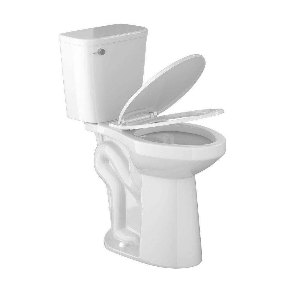 21 in. Tall 1.28 GPF 12 in. Rough in Floor-Mounted 2-Piece Single Flush Elongated Toilet in White with Seat price history on PriceWatchPro