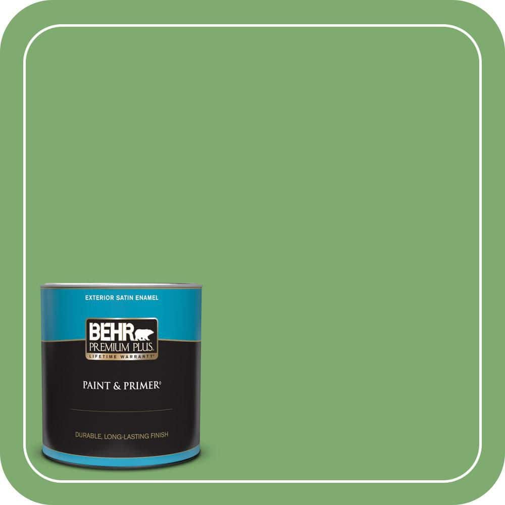 1 qt. #M390-5 Sage Garden Satin Enamel Exterior Paint & Primer price history on PriceWatchPro