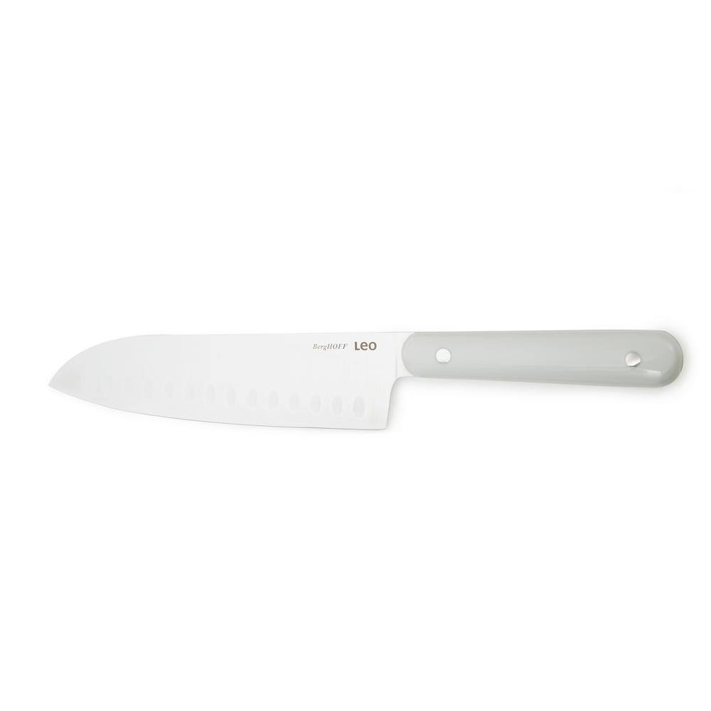 BergHOFF Spirit 7 in. Stainless Steel Partial Tang Santoku Knife