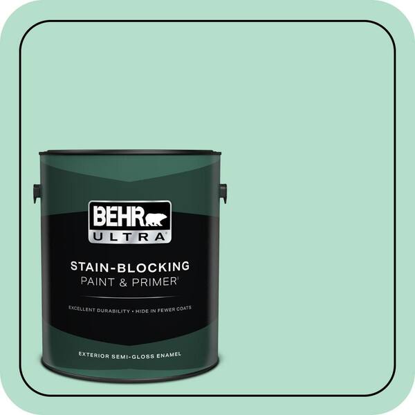 BEHR ULTRA 1 gal. #MQ4-18 Free Spirit Semi-Gloss Enamel Exterior Paint & Primer