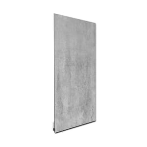 Glass Heater 750-Watt Radiant Wall Hanging Decorative Glass Heat Panel - Frozen Concrete