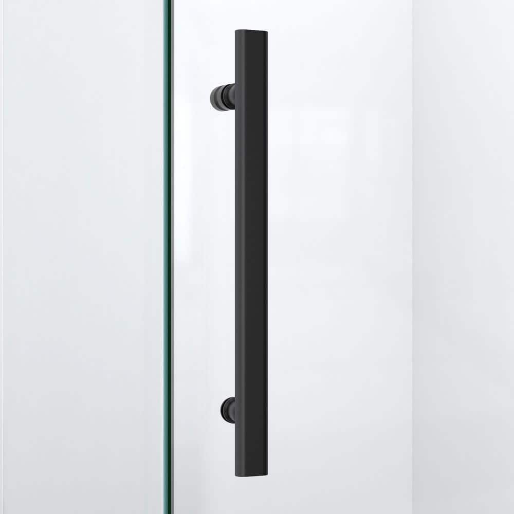 Prism Lux 40" Frameless Neo-Angle Hinged Shower Enclosure