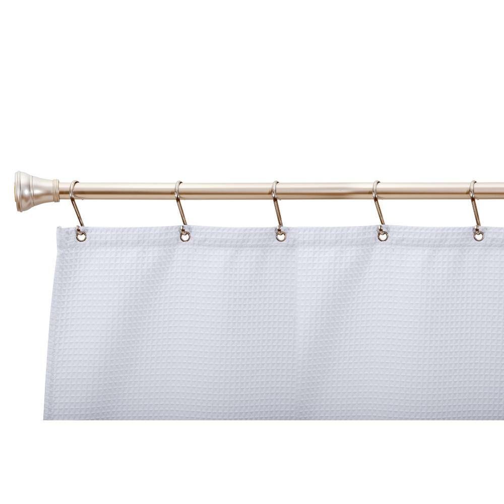 Rustproof Brushed Nickel Zinc Shower Curtain Hooks, Set of 12