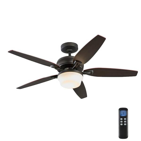 Home Decorators Collection Arrano 56 in. Integrated LED Indoor Oil Rubbed Bronze DC Ceiling Fan with Light Kit and Remote Control