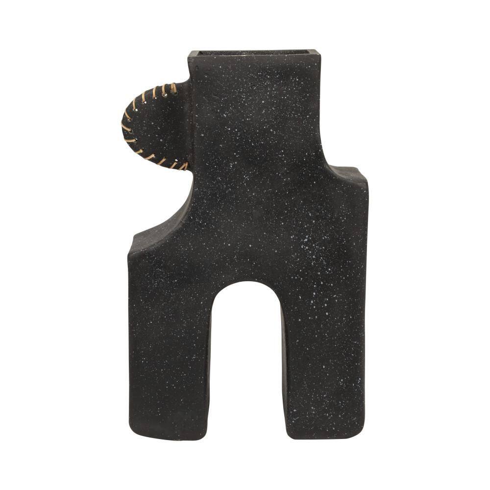 19 in. Black Ecomix and Cane Abstract Decorative Vase price history on PriceWatchPro
